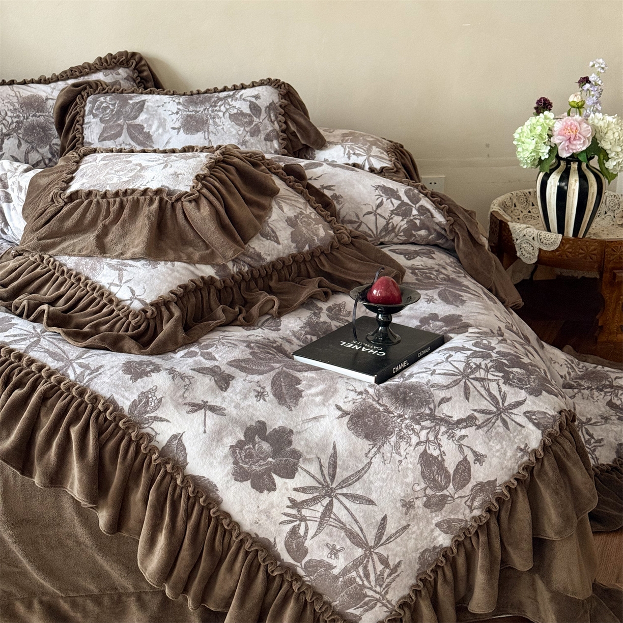 91家纺网 家纺一手货源 找家纺 （总）婳庭家居 2025新款牛奶绒四件套-彼得庄园