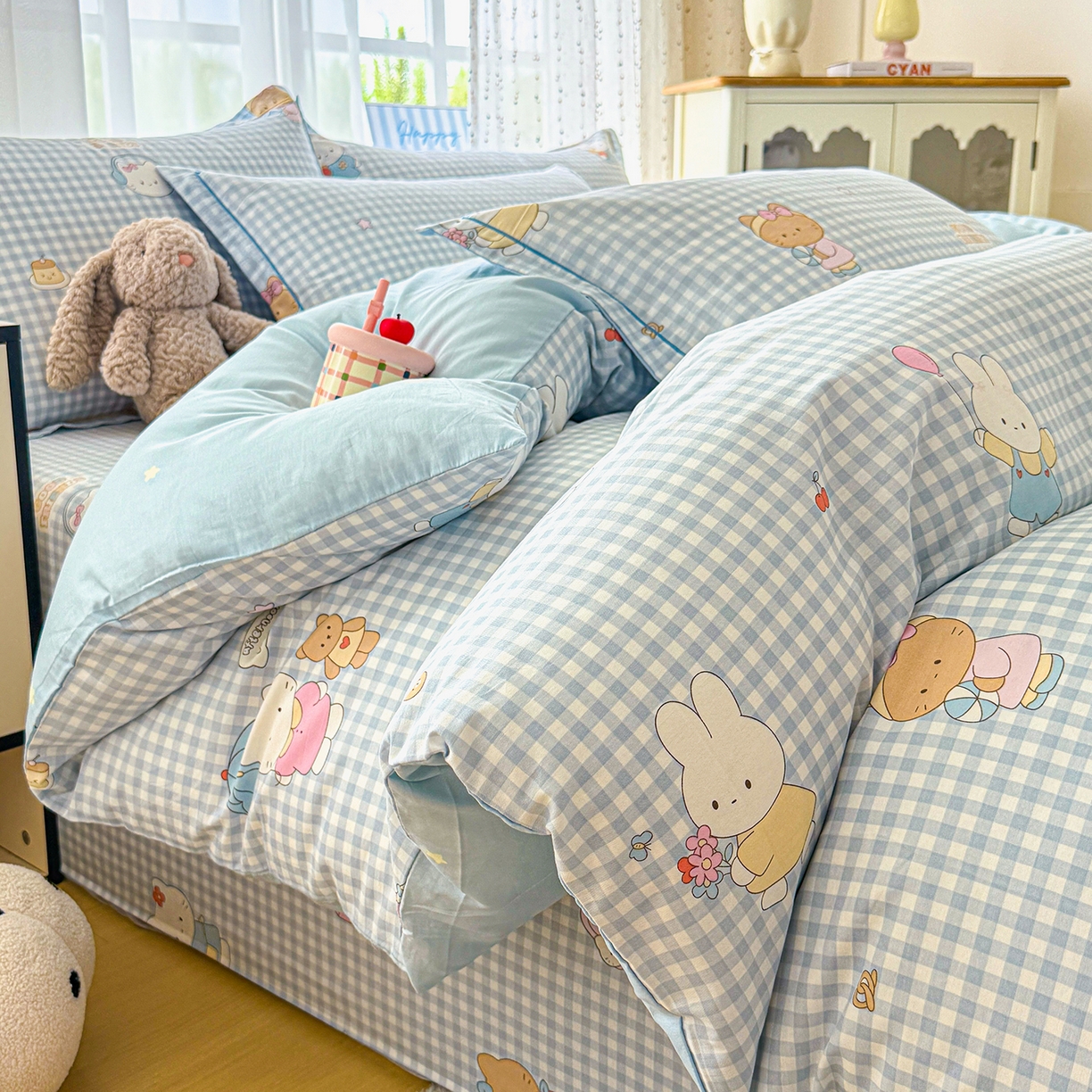 91家纺网 家纺一手货源 找家纺 （总）红粉佳人家纺 2025春夏新款全棉纯棉12868纯棉单被套