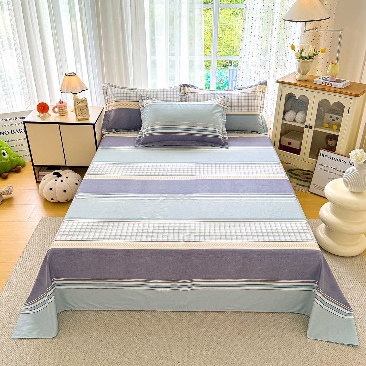 91家纺网 家纺一手货源 找家纺 红粉佳人家纺 2025春夏新款全棉纯棉12868纯棉单被套 爱之艺