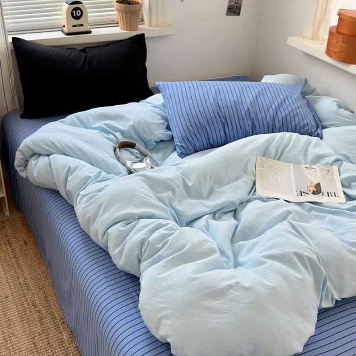 91家纺网 家纺一手货源 找家纺 （总）尤米 2025新款中古风水洗棉四件套