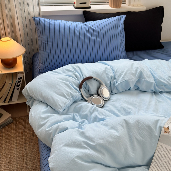 91家纺网 家纺一手货源 找家纺 （总）尤米 2025新款中古风水洗棉四件套