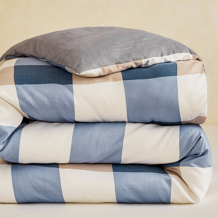 91家纺网 家纺一手货源 找家纺 萌飞 2025新款水洗棉可拆卸棉花被被子被芯 格局