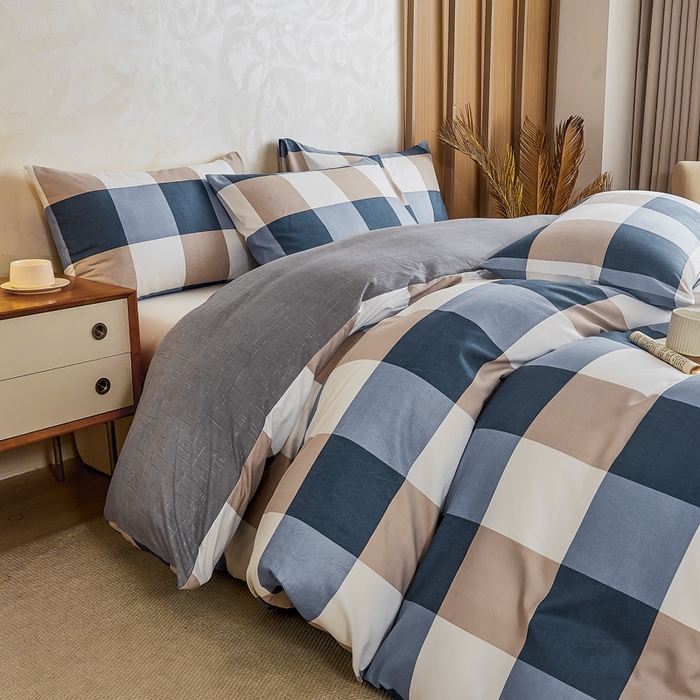 91家纺网 家纺一手货源 找家纺 萌飞 2025新款水洗棉可拆卸棉花被被子被芯 格局