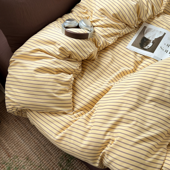 91家纺网 家纺一手货源 找家纺 尤米 2025新款中古风水洗棉四件套 可可西里