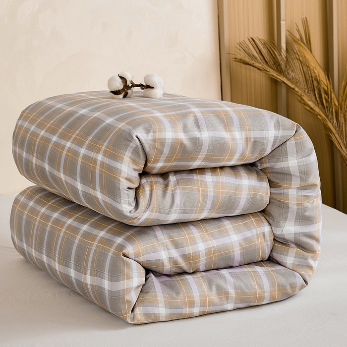 萌飞 2025新款水洗棉可拆卸棉花被被子被芯 玫丽莎-桔