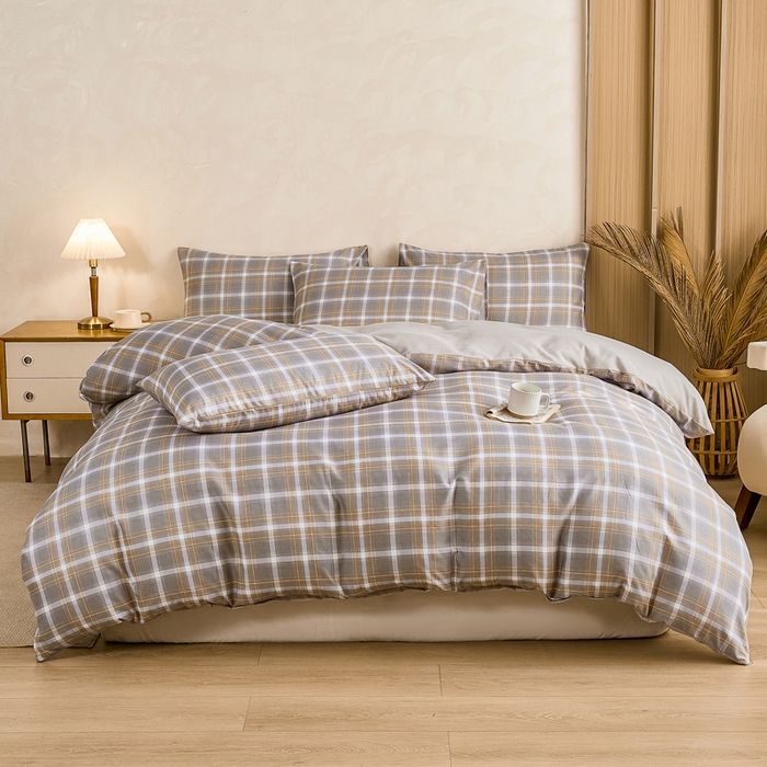 91家纺网 家纺一手货源 找家纺 萌飞 2025新款水洗棉可拆卸棉花被被子被芯 玫丽莎-桔