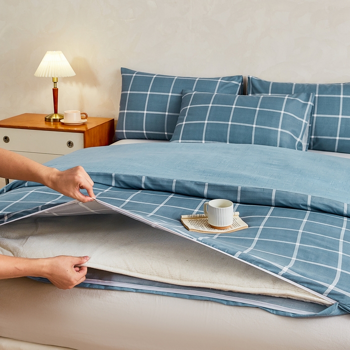 91家纺网 家纺一手货源 找家纺 萌飞 2025新款水洗棉可拆卸棉花被被子被芯 时空穿梭