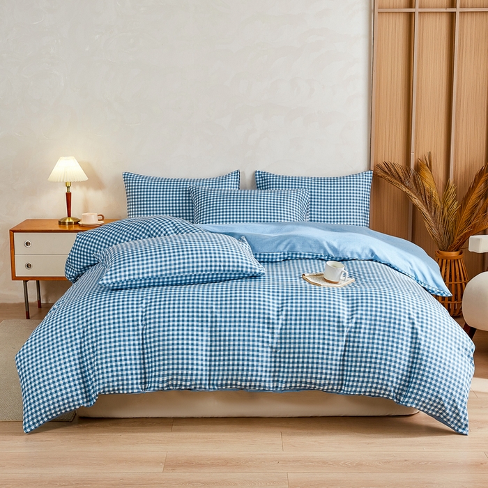 91家纺网 家纺一手货源 找家纺 萌飞 2025新款水洗棉可拆卸棉花被被子被芯 优格-兰