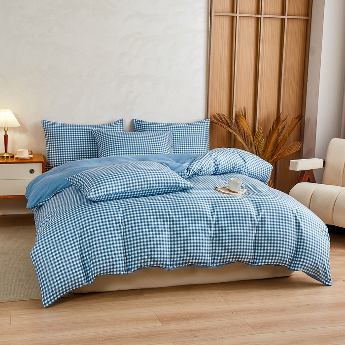 91家纺网 家纺一手货源 找家纺 萌飞 2025新款水洗棉可拆卸棉花被被子被芯 优格-兰