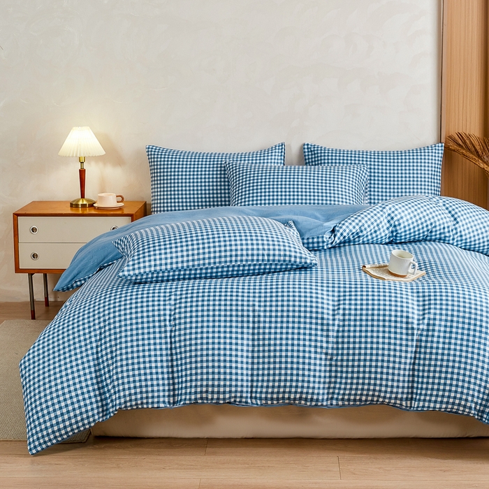 91家纺网 家纺一手货源 找家纺 萌飞 2025新款水洗棉可拆卸棉花被被子被芯 优格-兰