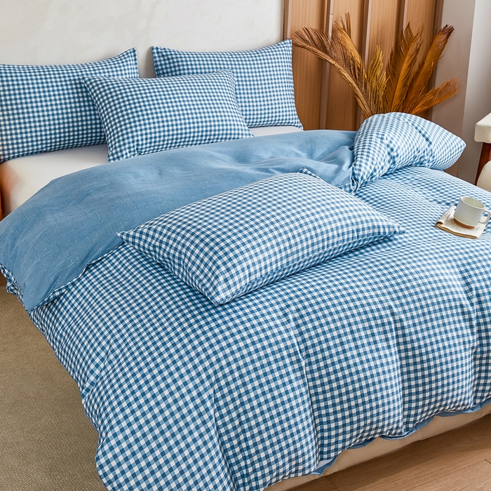 91家纺网 家纺一手货源 找家纺 萌飞 2025新款水洗棉可拆卸棉花被被子被芯 优格-兰