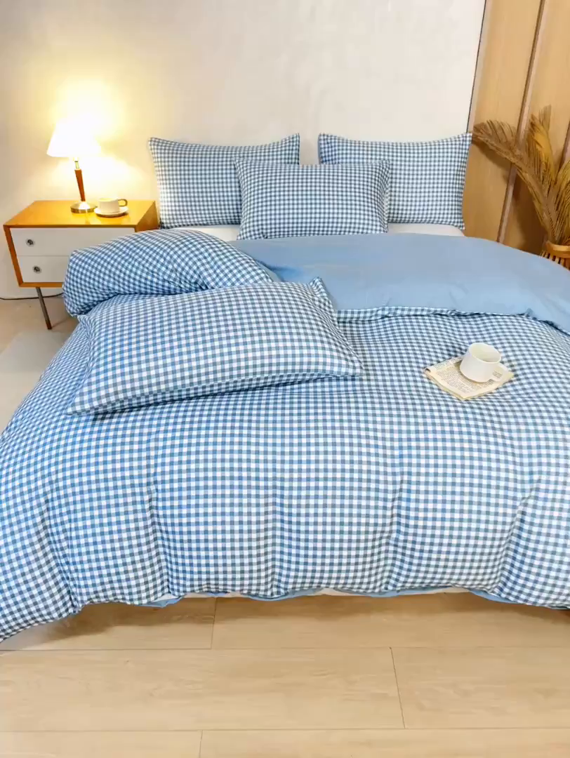 91家纺网 家纺一手货源 找家纺 萌飞 2025新款水洗棉可拆卸棉花被被子被芯 优格-兰