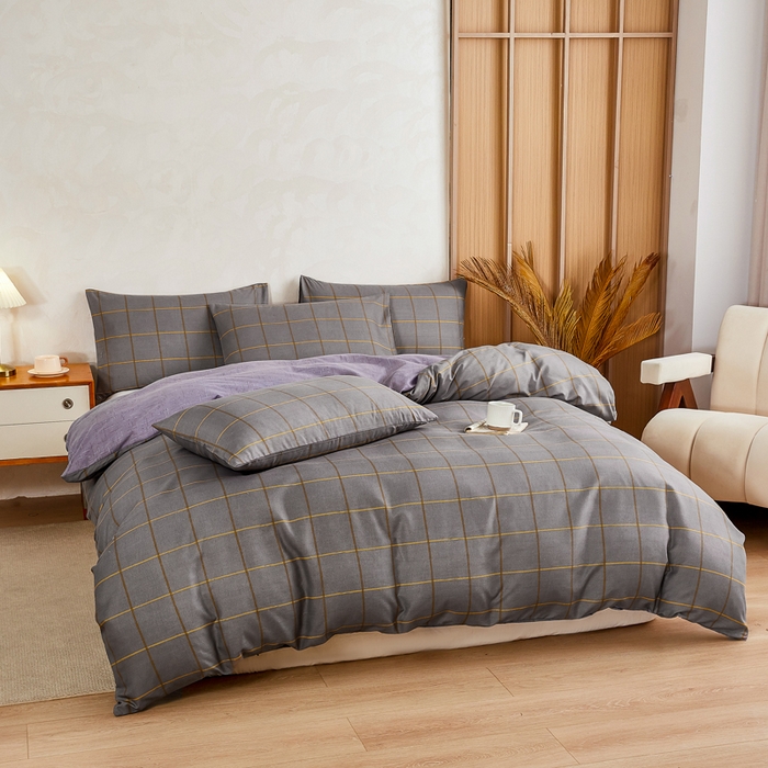 91家纺网 家纺一手货源 找家纺 萌飞 2025新款水洗棉可拆卸棉花被被子被芯 优可-灰