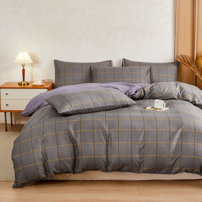 91家纺网 家纺一手货源 找家纺 萌飞 2025新款水洗棉可拆卸棉花被被子被芯 优可-灰