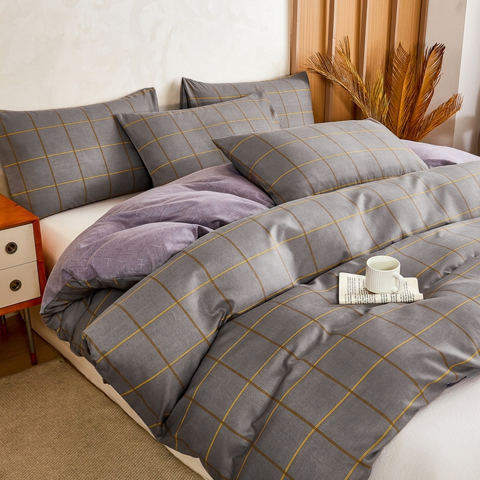 91家纺网 家纺一手货源 找家纺 萌飞 2025新款水洗棉可拆卸棉花被被子被芯 优可-灰