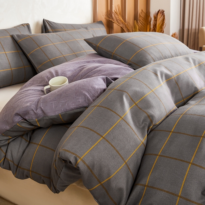 91家纺网 家纺一手货源 找家纺 萌飞 2025新款水洗棉可拆卸棉花被被子被芯 优可-灰