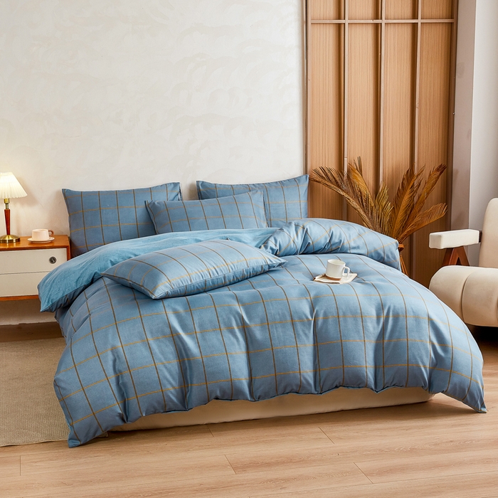 91家纺网 家纺一手货源 找家纺 萌飞 2025新款水洗棉可拆卸棉花被被子被芯 优可-兰