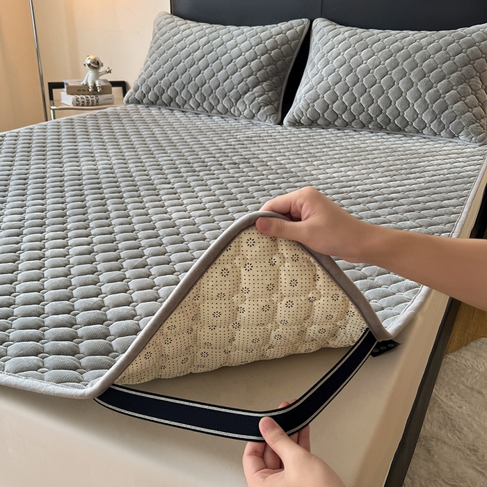 91家纺网 家纺一手货源 找家纺 （总）丽诺床垫 2025新款德芙绒抗菌保暖床垫