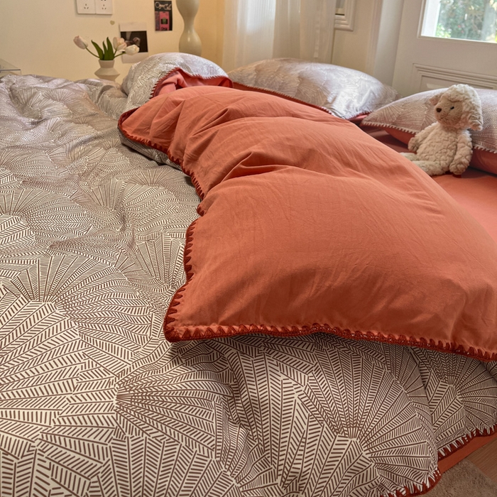 91家纺网 家纺一手货源 找家纺 （总）首尔家纺 2025新款云朵棉贝壳边款四件套