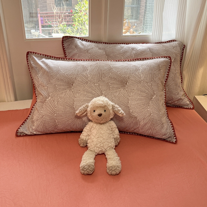 91家纺网 家纺一手货源 找家纺 （总）首尔家纺 2025新款云朵棉贝壳边款四件套