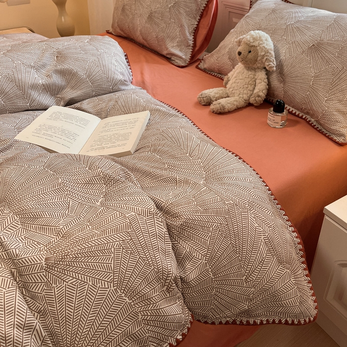 91家纺网 家纺一手货源 找家纺 （总）首尔家纺 2025新款云朵棉贝壳边款四件套