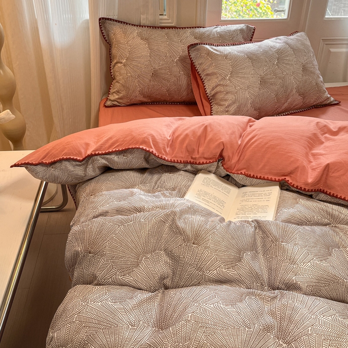 91家纺网 家纺一手货源 找家纺 （总）首尔家纺 2025新款云朵棉贝壳边款四件套