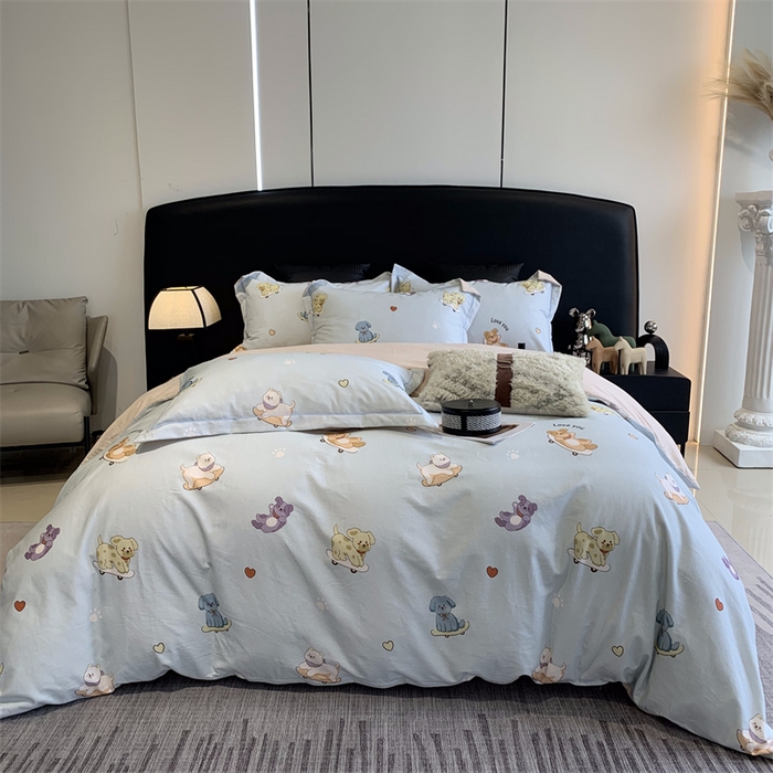 91家纺网 家纺一手货源 找家纺 莱豫家纺 2024秋冬新款全棉超柔磨毛100%纯棉陶瓷磨毛加厚磨毛四件套 恩佑