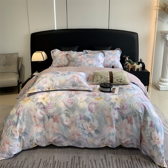 91家纺网 家纺一手货源 找家纺 莱豫家纺 2024秋冬新款全棉超柔磨毛100%纯棉陶瓷磨毛加厚磨毛四件套 艾丽雅