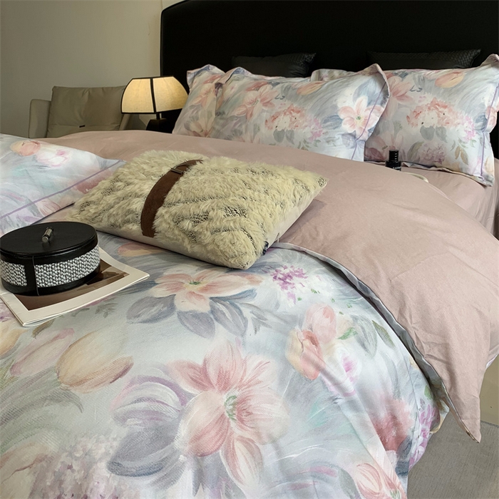 91家纺网 家纺一手货源 找家纺 莱豫家纺 2024秋冬新款全棉超柔磨毛100%纯棉陶瓷磨毛加厚磨毛四件套 艾丽雅