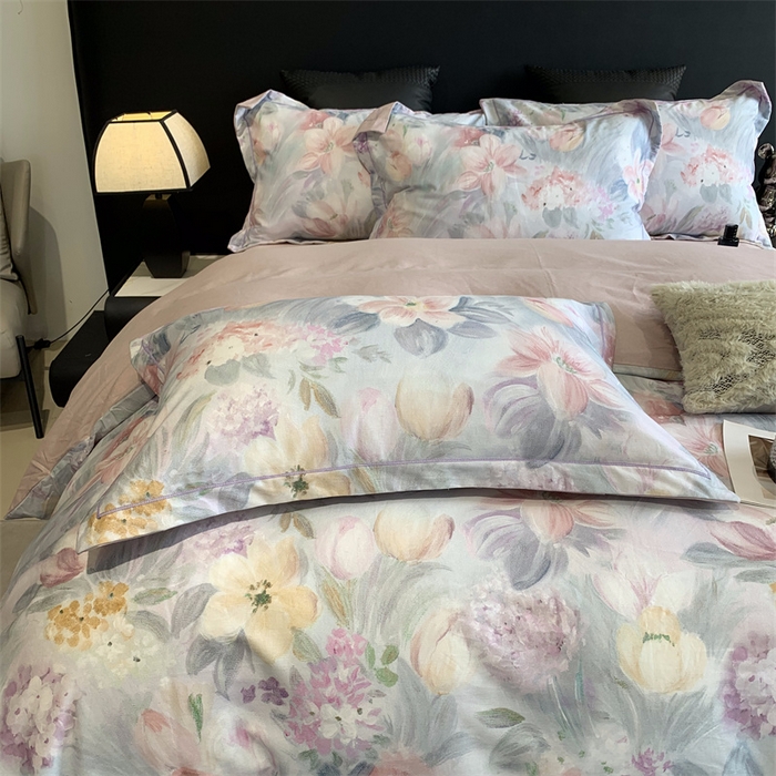 91家纺网 家纺一手货源 找家纺 莱豫家纺 2024秋冬新款全棉超柔磨毛100%纯棉陶瓷磨毛加厚磨毛四件套 艾丽雅