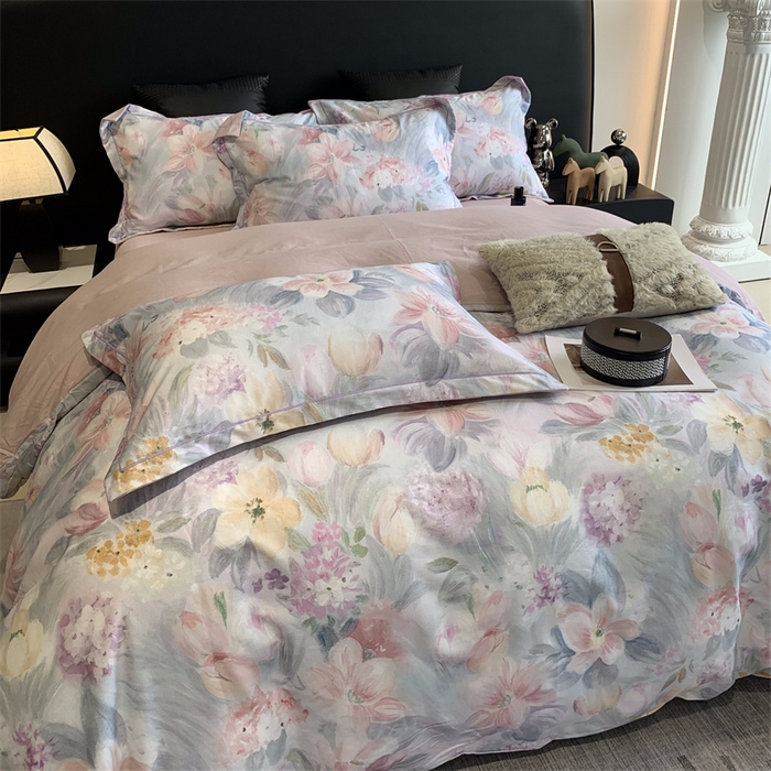 91家纺网 家纺一手货源 找家纺 莱豫家纺 2024秋冬新款全棉超柔磨毛100%纯棉陶瓷磨毛加厚磨毛四件套 艾丽雅