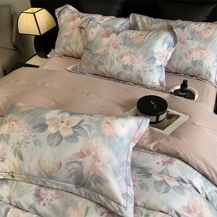 91家纺网 家纺一手货源 找家纺 莱豫家纺 2024秋冬新款全棉超柔磨毛100%纯棉陶瓷磨毛加厚磨毛四件套 艾丽雅