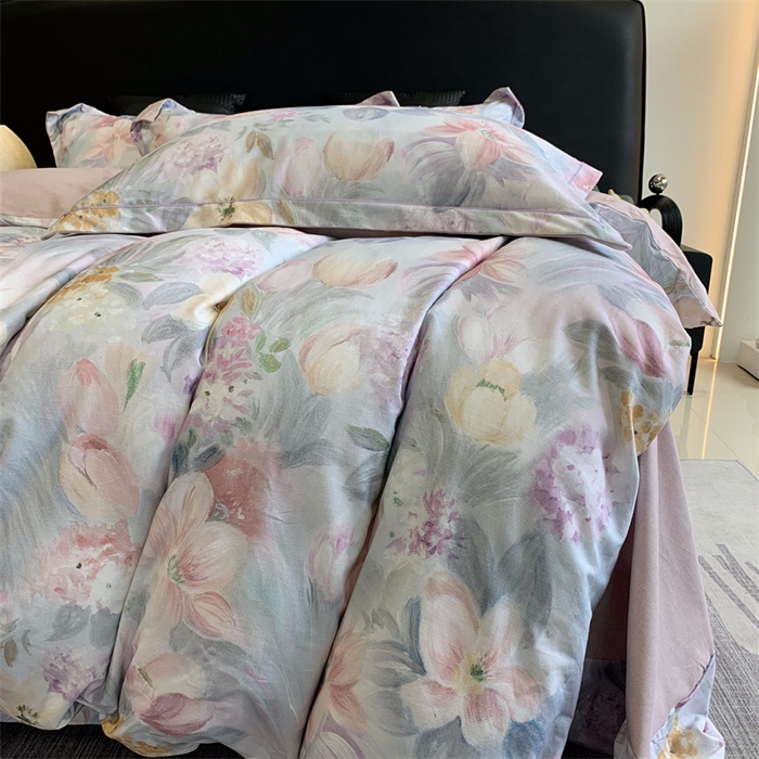 91家纺网 家纺一手货源 找家纺 莱豫家纺 2024秋冬新款全棉超柔磨毛100%纯棉陶瓷磨毛加厚磨毛四件套 艾丽雅