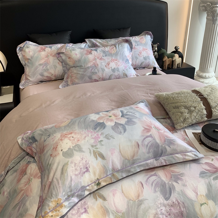 91家纺网 家纺一手货源 找家纺 莱豫家纺 2024秋冬新款全棉超柔磨毛100%纯棉陶瓷磨毛加厚磨毛四件套 艾丽雅