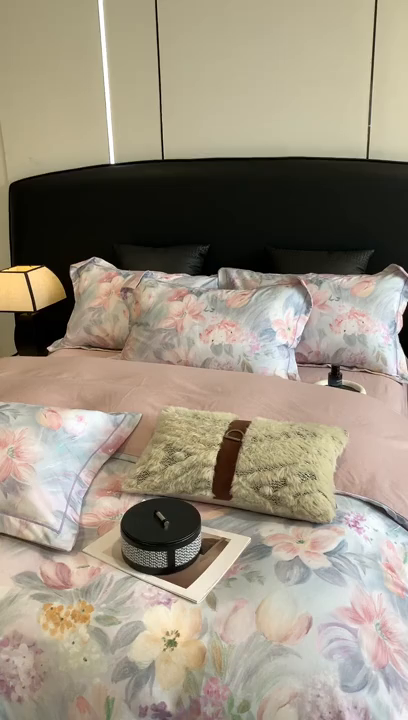 91家纺网 家纺一手货源 找家纺 莱豫家纺 2024秋冬新款全棉超柔磨毛100%纯棉陶瓷磨毛加厚磨毛四件套 艾丽雅