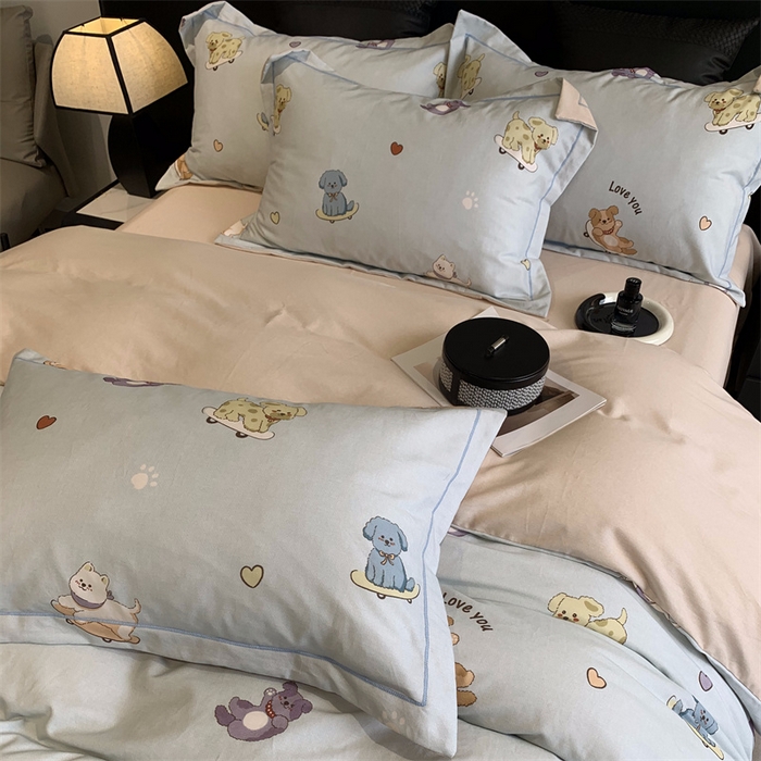 91家纺网 家纺一手货源 找家纺 莱豫家纺 2024秋冬新款全棉超柔磨毛100%纯棉陶瓷磨毛加厚磨毛四件套 恩佑