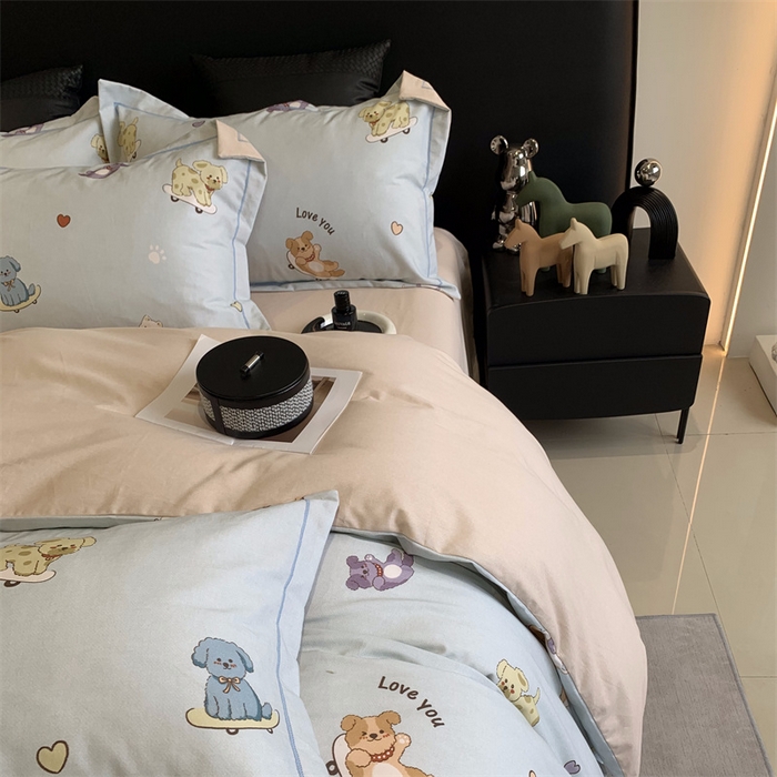 91家纺网 家纺一手货源 找家纺 莱豫家纺 2024秋冬新款全棉超柔磨毛100%纯棉陶瓷磨毛加厚磨毛四件套 恩佑