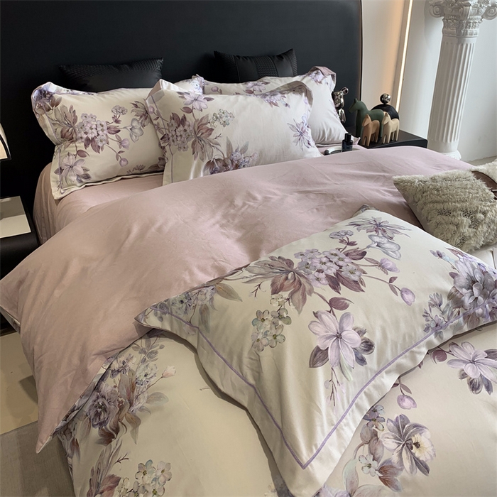 91家纺网 家纺一手货源 找家纺 莱豫家纺 2024秋冬新款全棉超柔磨毛100%纯棉陶瓷磨毛加厚磨毛四件套 漫蒂