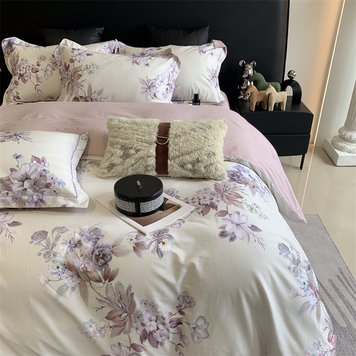 91家纺网 家纺一手货源 找家纺 莱豫家纺 2024秋冬新款全棉超柔磨毛100%纯棉陶瓷磨毛加厚磨毛四件套 漫蒂