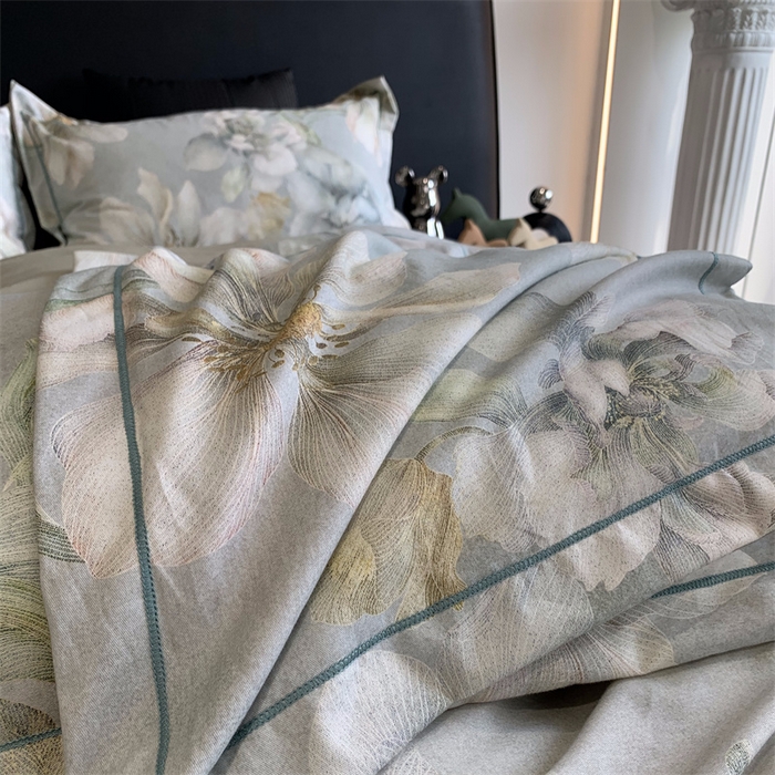 91家纺网 家纺一手货源 找家纺 莱豫家纺 2024秋冬新款全棉超柔磨毛100%纯棉陶瓷磨毛加厚磨毛四件套 漫隐时光