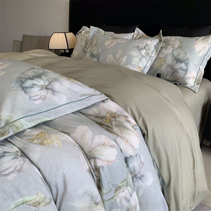 91家纺网 家纺一手货源 找家纺 莱豫家纺 2024秋冬新款全棉超柔磨毛100%纯棉陶瓷磨毛加厚磨毛四件套 漫隐时光