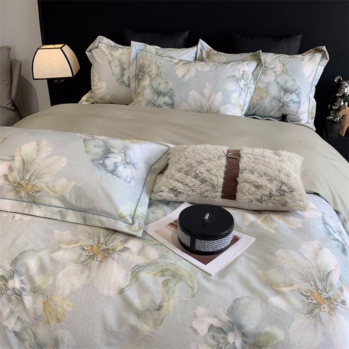 91家纺网 家纺一手货源 找家纺 莱豫家纺 2024秋冬新款全棉超柔磨毛100%纯棉陶瓷磨毛加厚磨毛四件套 漫隐时光