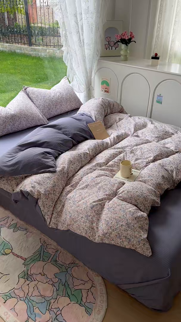 91家纺网 家纺一手货源 找家纺 （总）王朝国际 2025新款直播电商热款彩竺棉四件套