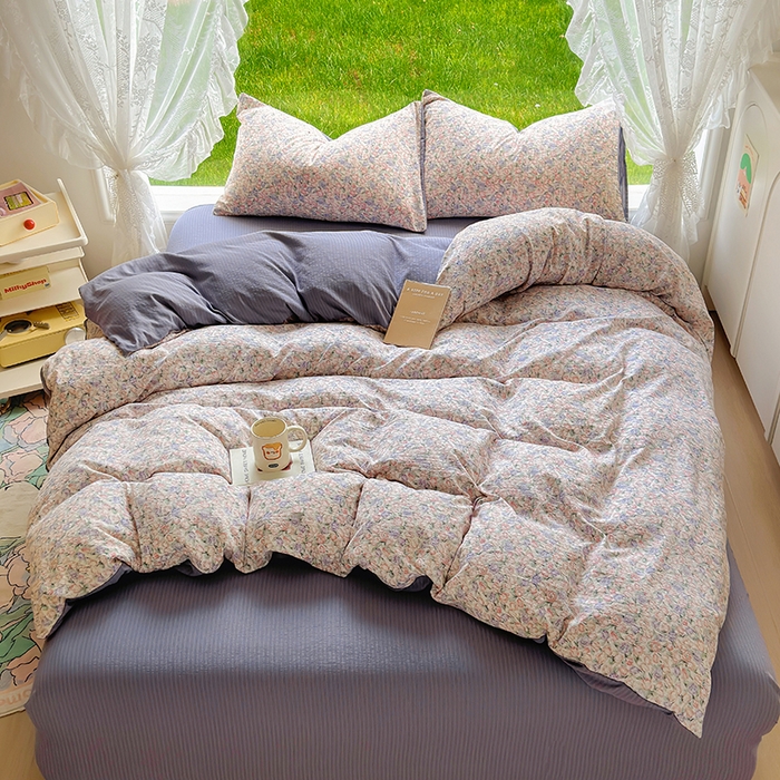 91家纺网 家纺一手货源 找家纺 （总）王朝国际 2025新款直播电商热款彩竺棉四件套