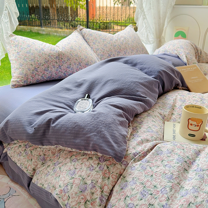 91家纺网 家纺一手货源 找家纺 （总）王朝国际 2025新款直播电商热款彩竺棉四件套