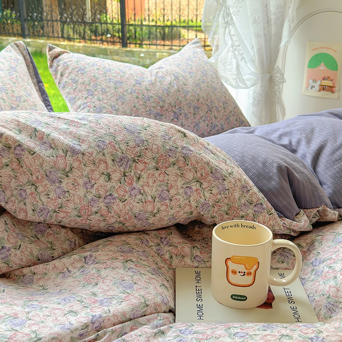 91家纺网 家纺一手货源 找家纺 （总）王朝国际 2025新款直播电商热款彩竺棉四件套