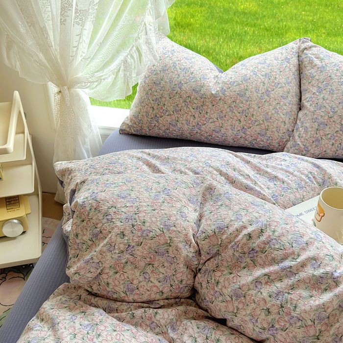 91家纺网 家纺一手货源 找家纺 （总）王朝国际 2025新款直播电商热款彩竺棉四件套