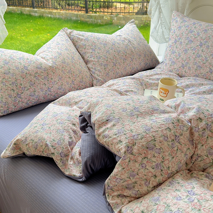 91家纺网 家纺一手货源 找家纺 （总）王朝国际 2025新款直播电商热款彩竺棉四件套