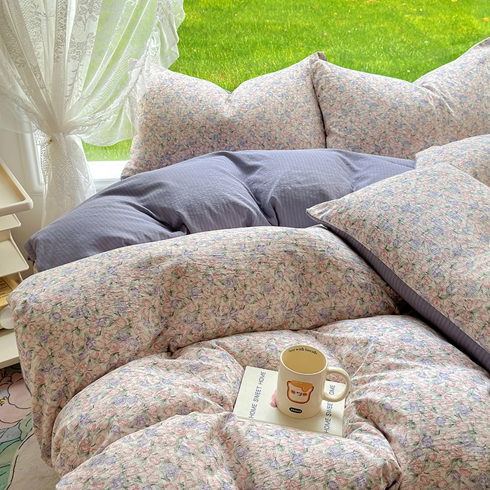 91家纺网 家纺一手货源 找家纺 （总）王朝国际 2025新款直播电商热款彩竺棉四件套