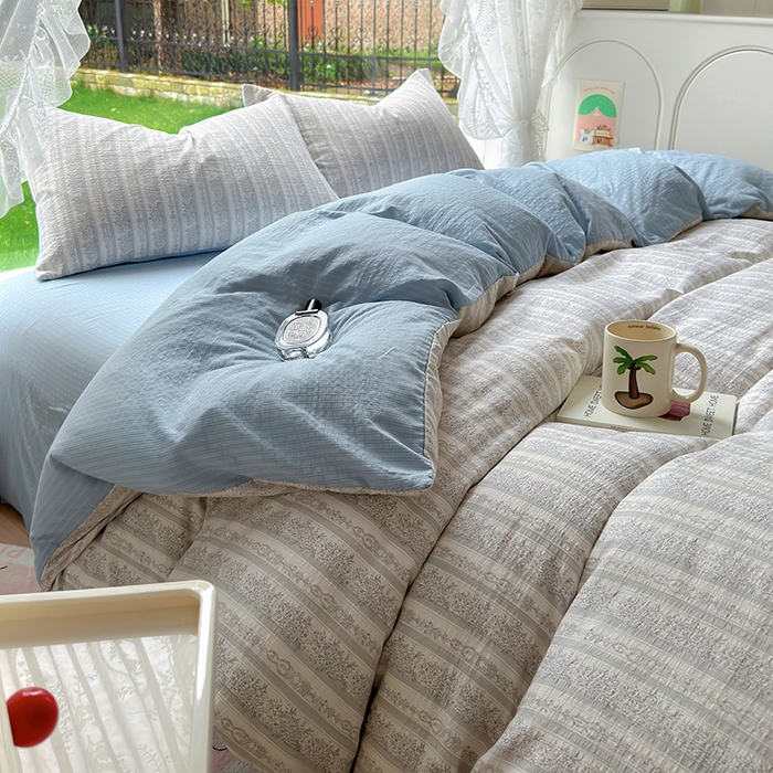 91家纺网 家纺一手货源 找家纺 （总）王朝国际 2025新款直播电商热款彩竺棉四件套